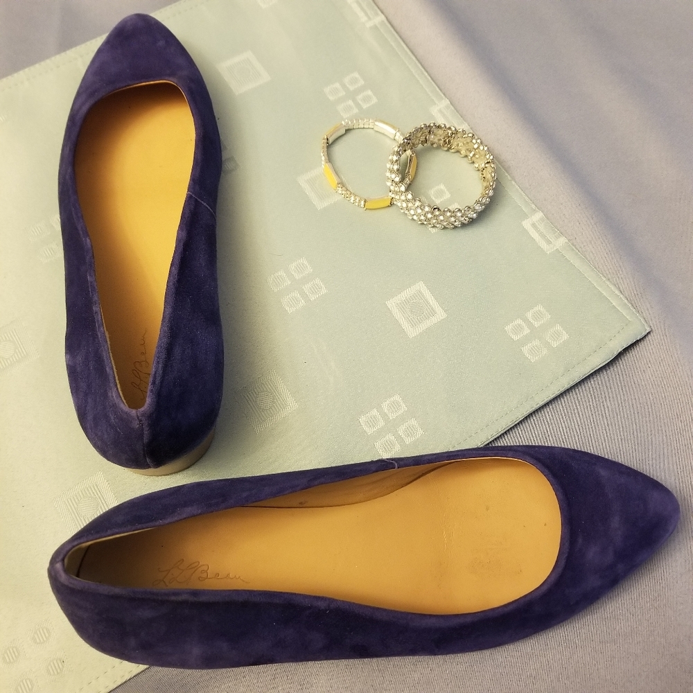 LL Bean Blue Flats